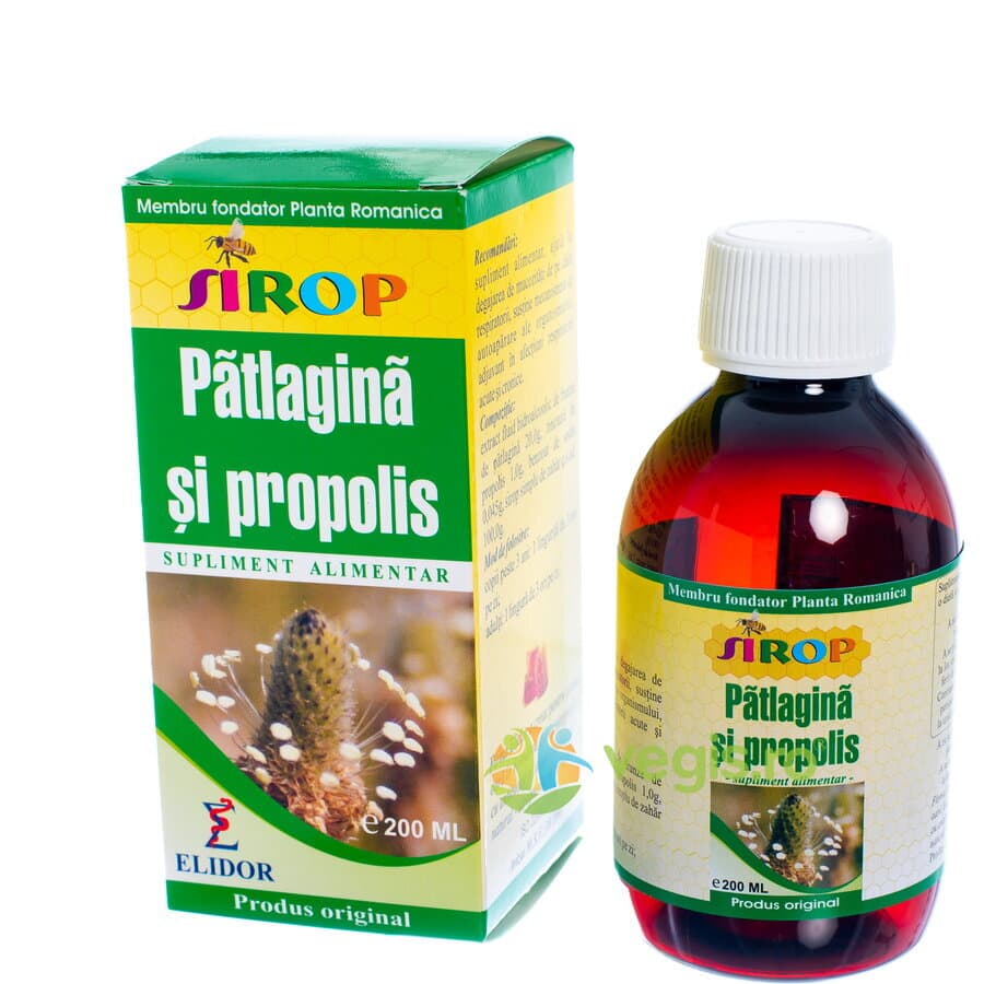 Sirop Patlagina si Propolis 200ml — reducere 30% de la 31,53 lei la 22,07 lei