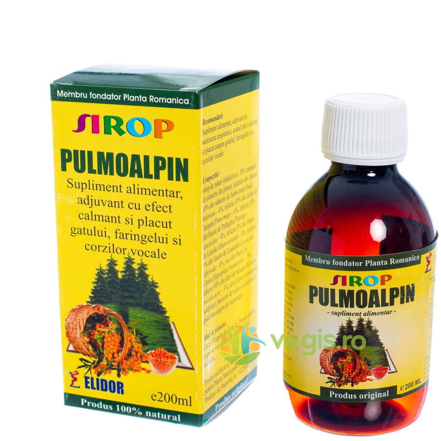 Sirop Pulmoalpin 200ml — reducere 35% de la 29,9 lei la 19,44 lei