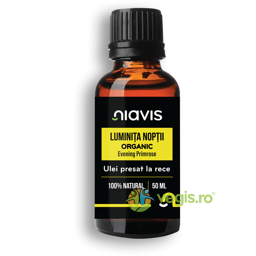 Ulei de Luminita Noptii Presat la Rece Bio 50ml — reducere 40% de la 34,9 lei la 20,94 lei