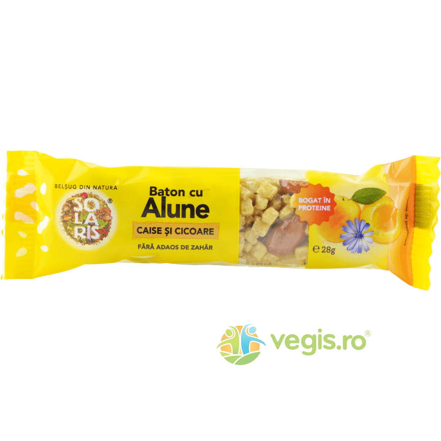 Baton cu Alune, Caise si Cicoare fara Adaos de Zahar 28g — reducere 30% de la 7,9 lei la 5,53 lei