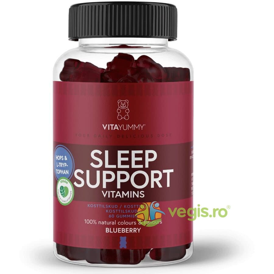 Multivitamine Sleep Support Jeleuri Ursuleti cu Aroma de Afine 60buc — reducere 50% de la 133 lei la 66,5 lei