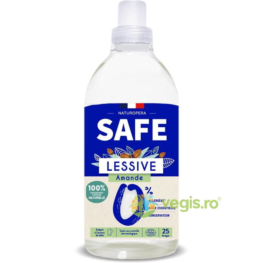 Detergent pentru Rufe cu Parfum de Migdale fara Alergeni 1L — reducere 40% de la 47,46 lei la 28,47 lei