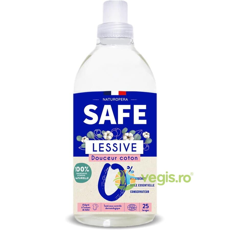 Detergent pentru Rufe cu Parfum Proaspat de Bumbac fara Alergeni 1L — reducere 40% de la 49,52 lei la 29,71 lei