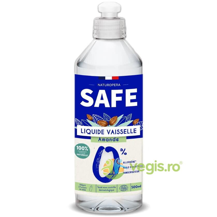 Detergent pentru Vase cu Parfum de Migdale fara Alergeni 500ml — reducere 40% de la 19,54 lei la 11,72 lei