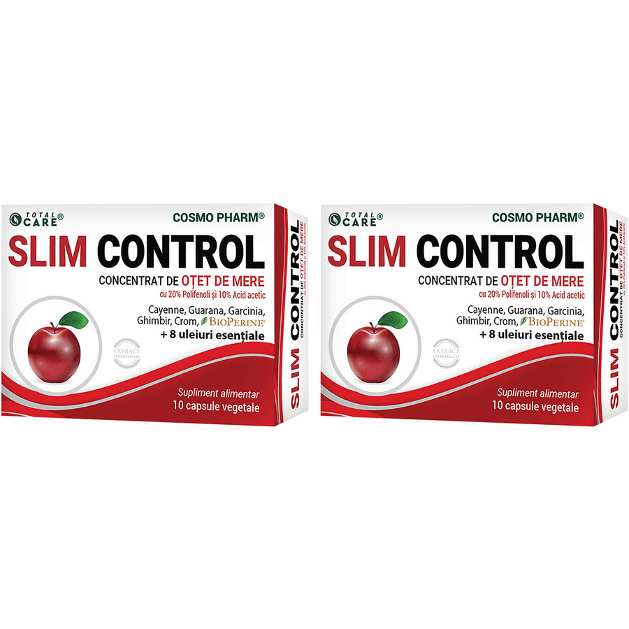 Pachet Slim Control 30cps + 30cps — reducere 27% de la 108,9 lei la 79,5 lei
