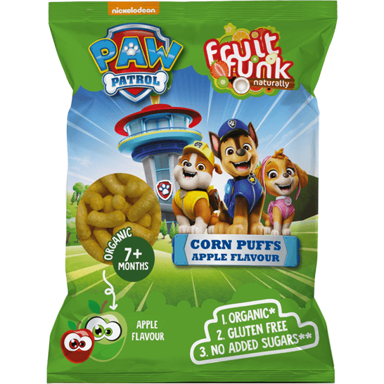 Pufuleti pentru Copii +7 Luni cu Aroma de Mar si Adaos de Vitamina B1 Paw Patrol 50g — reducere 30% de la 10,2 lei la 7,14 lei