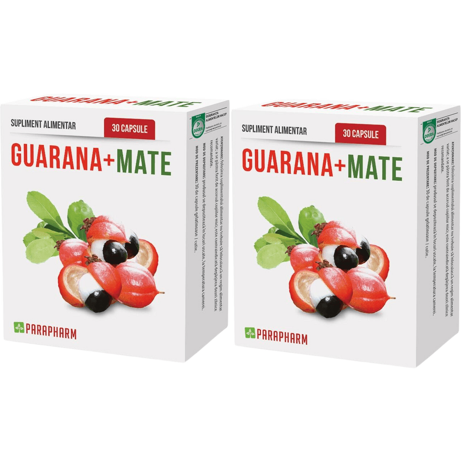 Pachet Guarana + Mate 30cps+30cps — reducere 50% de la 67,8 lei la 33,9 lei