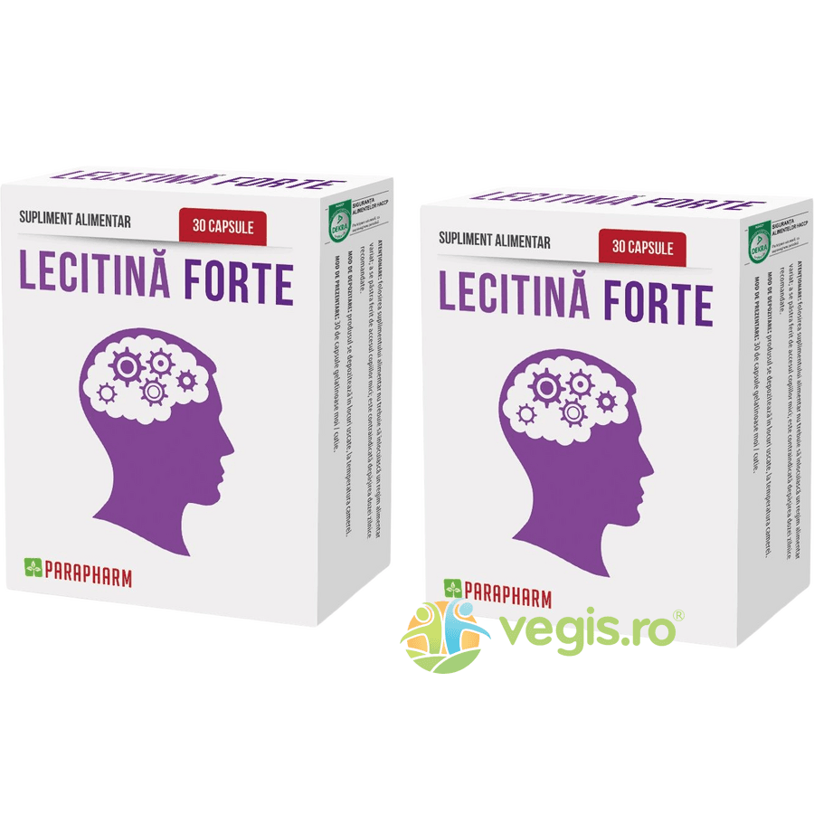 Pachet Lecitina Forte 30cps+30cps — reducere 50% de la 45 lei la 22,5 lei