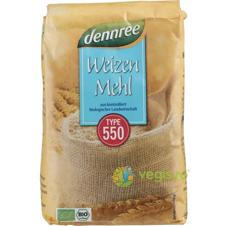 Faina Alba de Grau tip 550 Ecologica/Bio 1kg — reducere 8% de la 10,81 lei la 9,94 lei