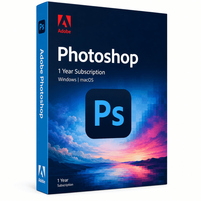 Adobe Photoshop , Licenta 1 An pentru Windows si Mac — reducere 17% de la 2.300 lei la 1.900 lei