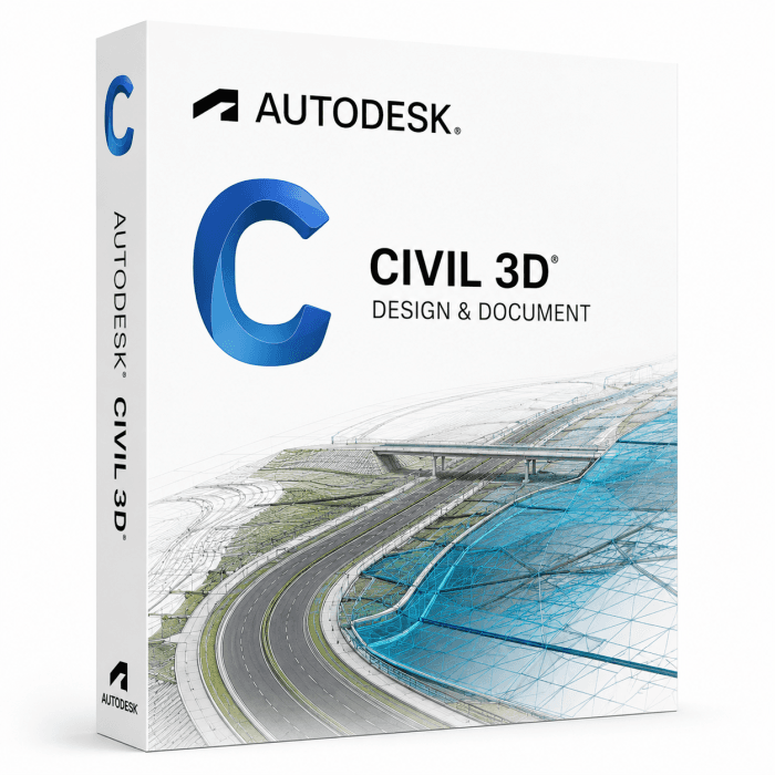Autodesk Civil 3D , Licenta pentru 1 Utilizator , Valabilitate 1 an — reducere 35% de la 189 lei la 123,14 lei