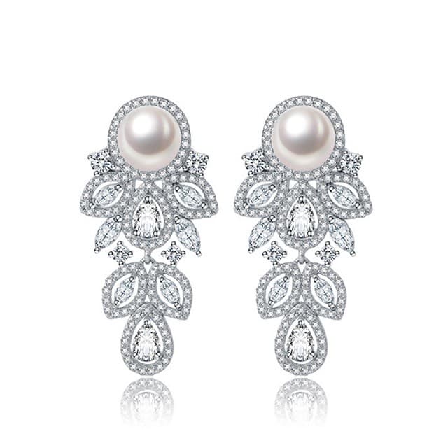 Cercei de seara cu perle Rosalind — reducere 15% de la 160 lei la 136 lei