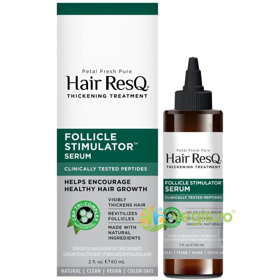 Ser Tratament pentru Indesirea si Stimularea Cresterii Parului Follicle Stimulator Petal Fresh Pure 60ml — reducere 38% de la 191 lei la 118,39 lei