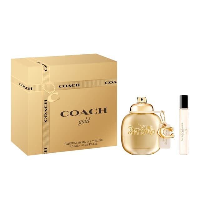 Set Coach Gold, Apa de Parfum, Femei, 100 ml +10 ml — reducere 34% de la 344 lei la 227,27 lei