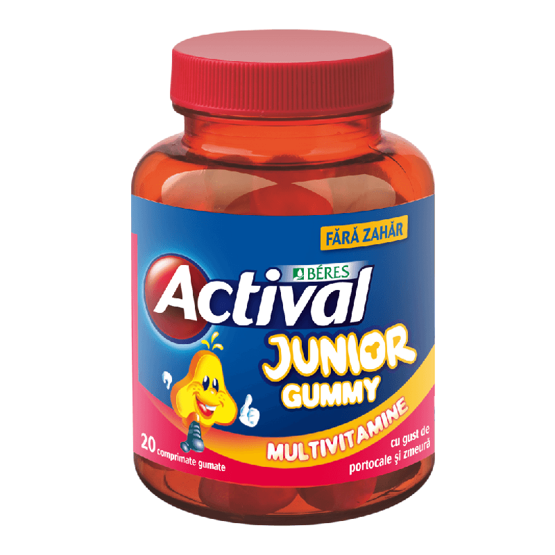 Actival Junior Gummy, 20 comprimate gumate, Beres — reducere 15% de la 23,9 lei la 20,32 lei