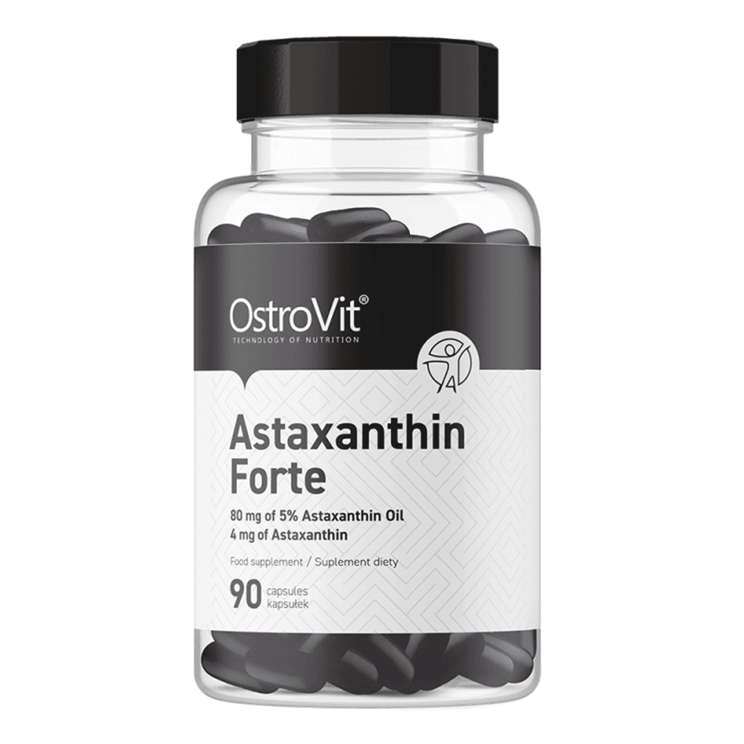 Astaxanthin Forte, 90 capsule, OstroVit — reducere 10% de la 102,4 lei la 92,16 lei