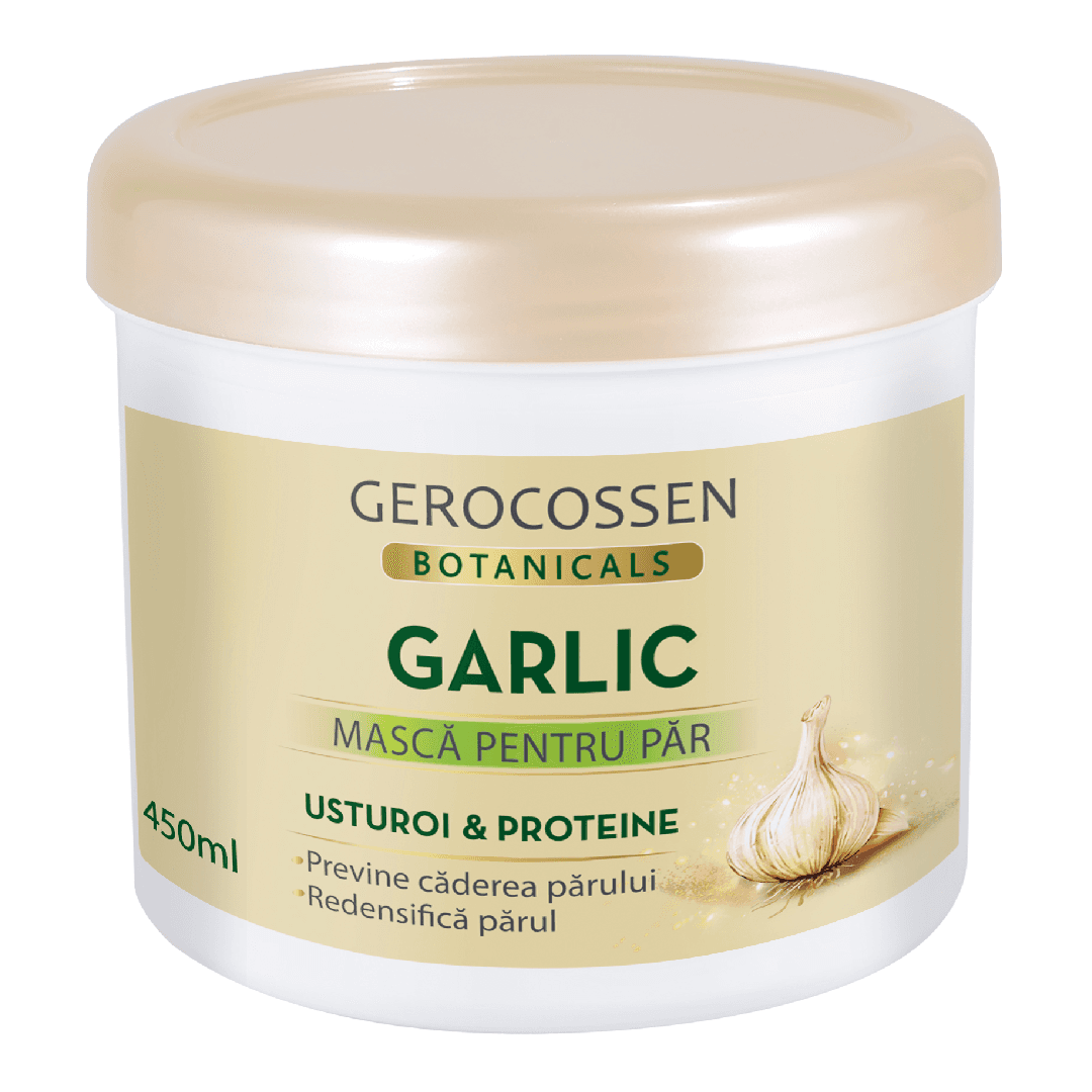 Masca pentru par cu usturoi si proteine Botanicals, 450 ml, Gerocossen — reducere 25% de la 34 lei la 25,5 lei