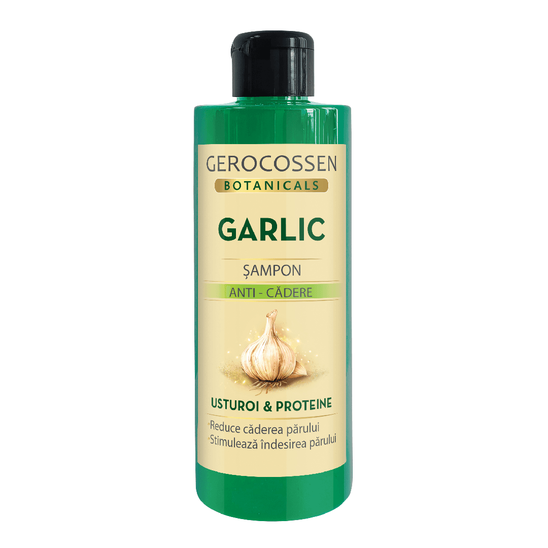 Sampon anti-cadere Usturoi si Proteine, Botanicals, 400 ml, Gerocossen — reducere 25% de la 28 lei la 21 lei