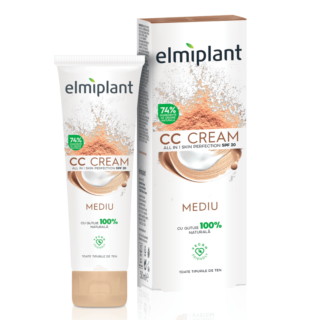 Crema CC nuanta mediu Skin Moisture, 50 ml, Elmiplant — reducere 20% de la 21,9 lei la 17,52 lei