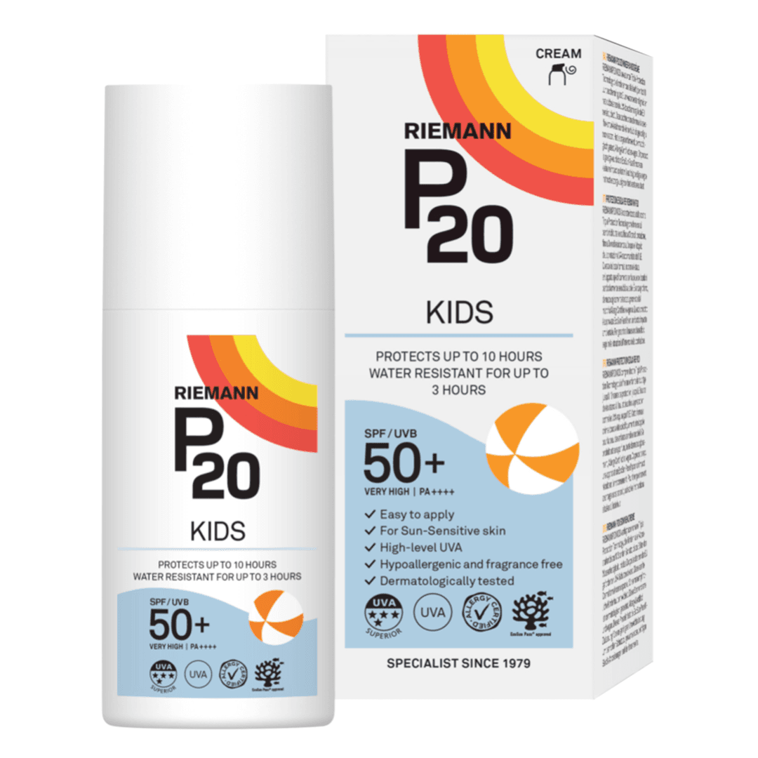 Crema de fata si corp cu factor de protectie SPF 50+ Kids P20, 200 ml, Riemann — reducere 25% de la 162,4 lei la 121,8 lei