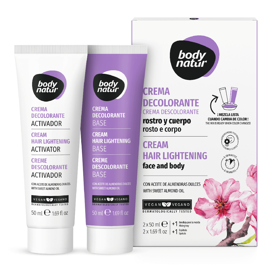 Crema decoloranta pentru parul facial si corporal 2*50ml, Body Natur — reducere 20% de la 39 lei la 31,2 lei