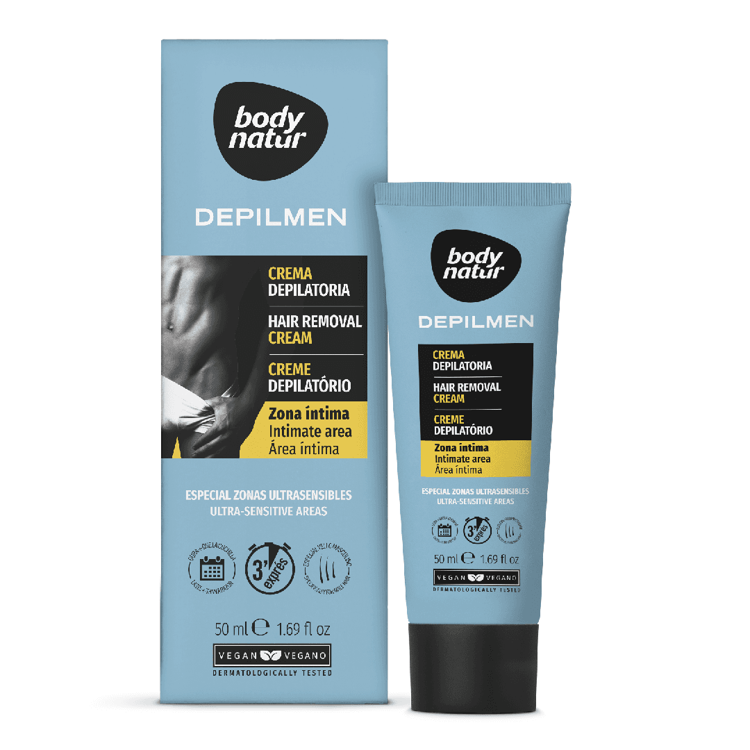 Crema depilatoare pentru barbati, zona intima masculina, 50ml, Body Natur — reducere 20% de la 28 lei la 22,4 lei