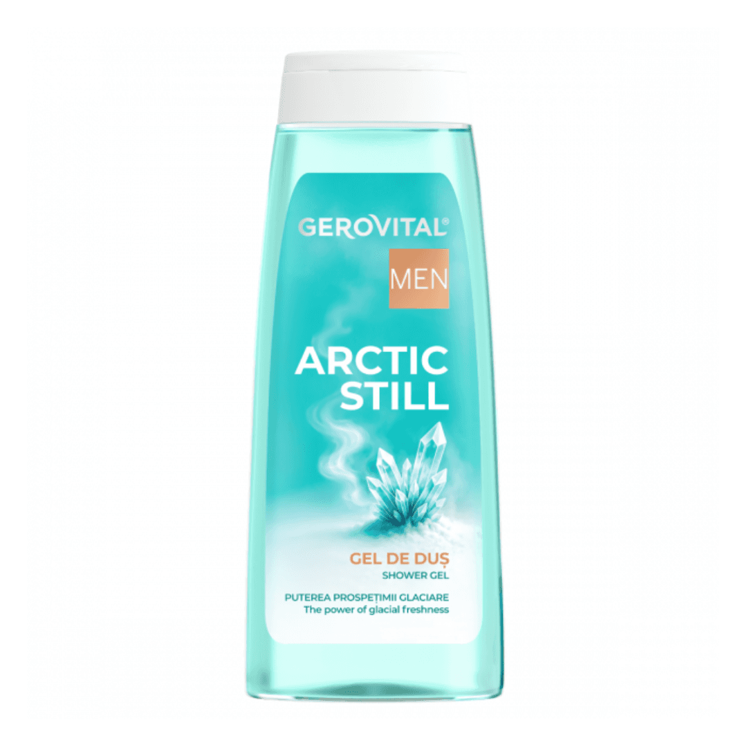 Gel de dus Arctic Still for Men, 400ml, Gerovital — reducere 25% de la 24 lei la 18 lei