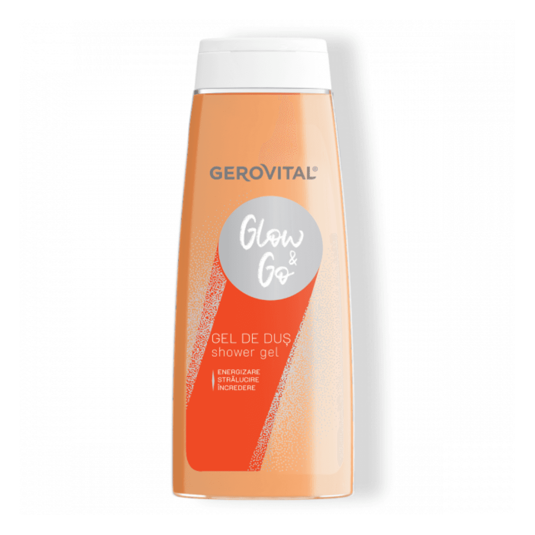 Gel de dus Glow&Go, 400ml, Gerovital — reducere 25% de la 21 lei la 15,75 lei