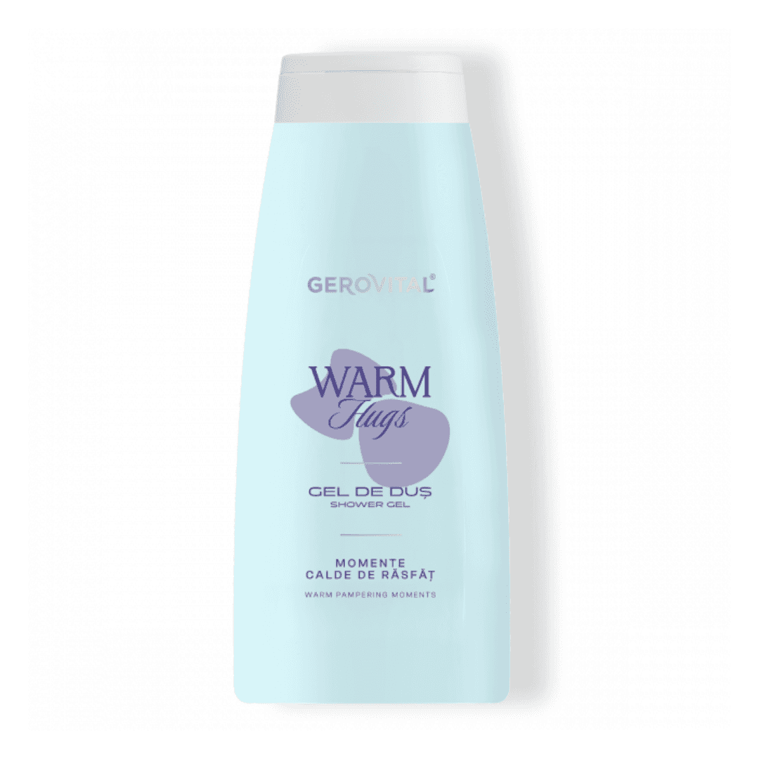 Gel de dus pentru intreaga familie Warm Hugs, 750ml, Gerovital — reducere 25% de la 30,5 lei la 22,88 lei