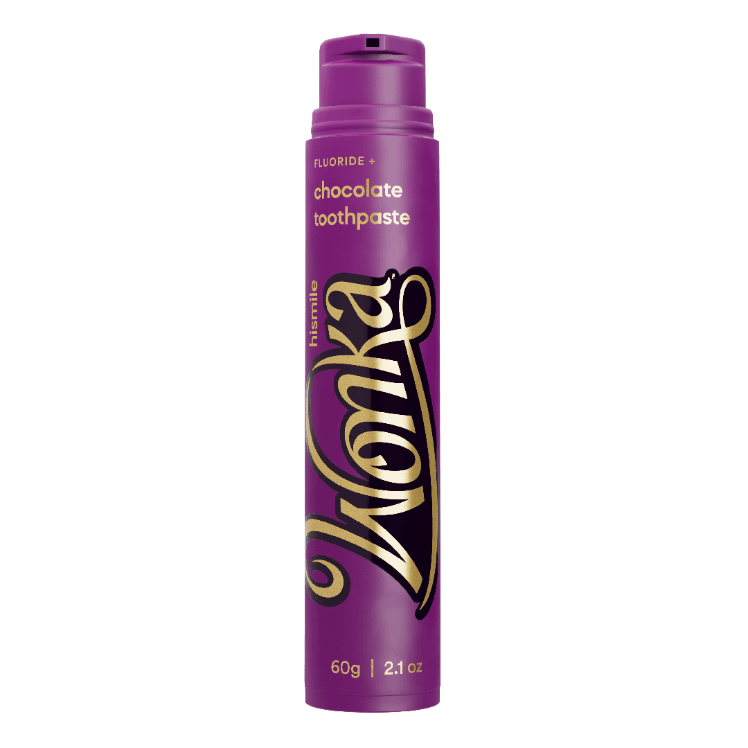 Pasta de dinti Wonka Chocolate, 60 g, Hismile — reducere 25% de la 54,9 lei la 41,18 lei