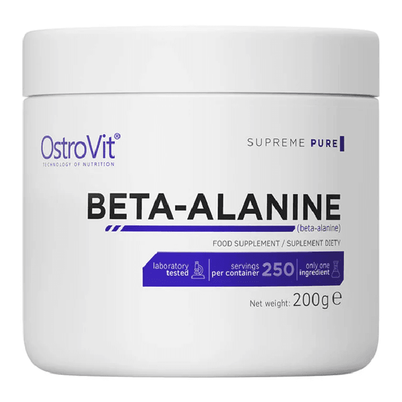 Beta Alanine, 200 g, OstroVit — reducere 15% de la 48,4 lei la 41,14 lei