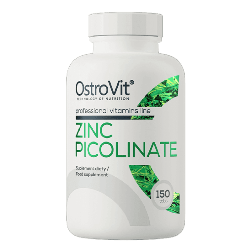 Picolinat de zinc, 150 tablete, OstroVit — reducere 20% de la 26,4 lei la 21,12 lei