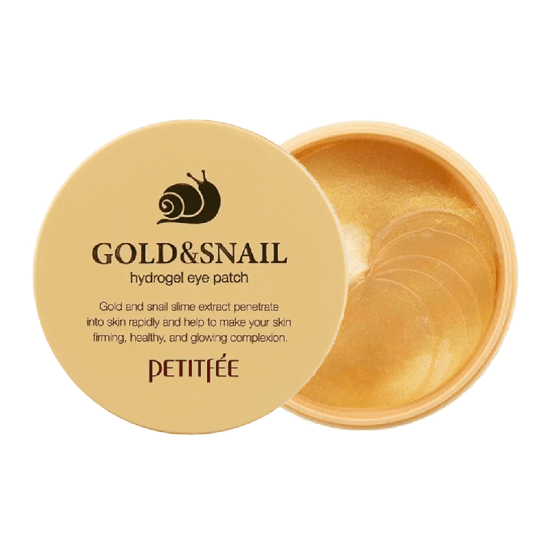 Plasturi pentru ochi cu aur si extract din melc, 60 bucati, Petitfee — reducere 15% de la 55,4 lei la 47,09 lei