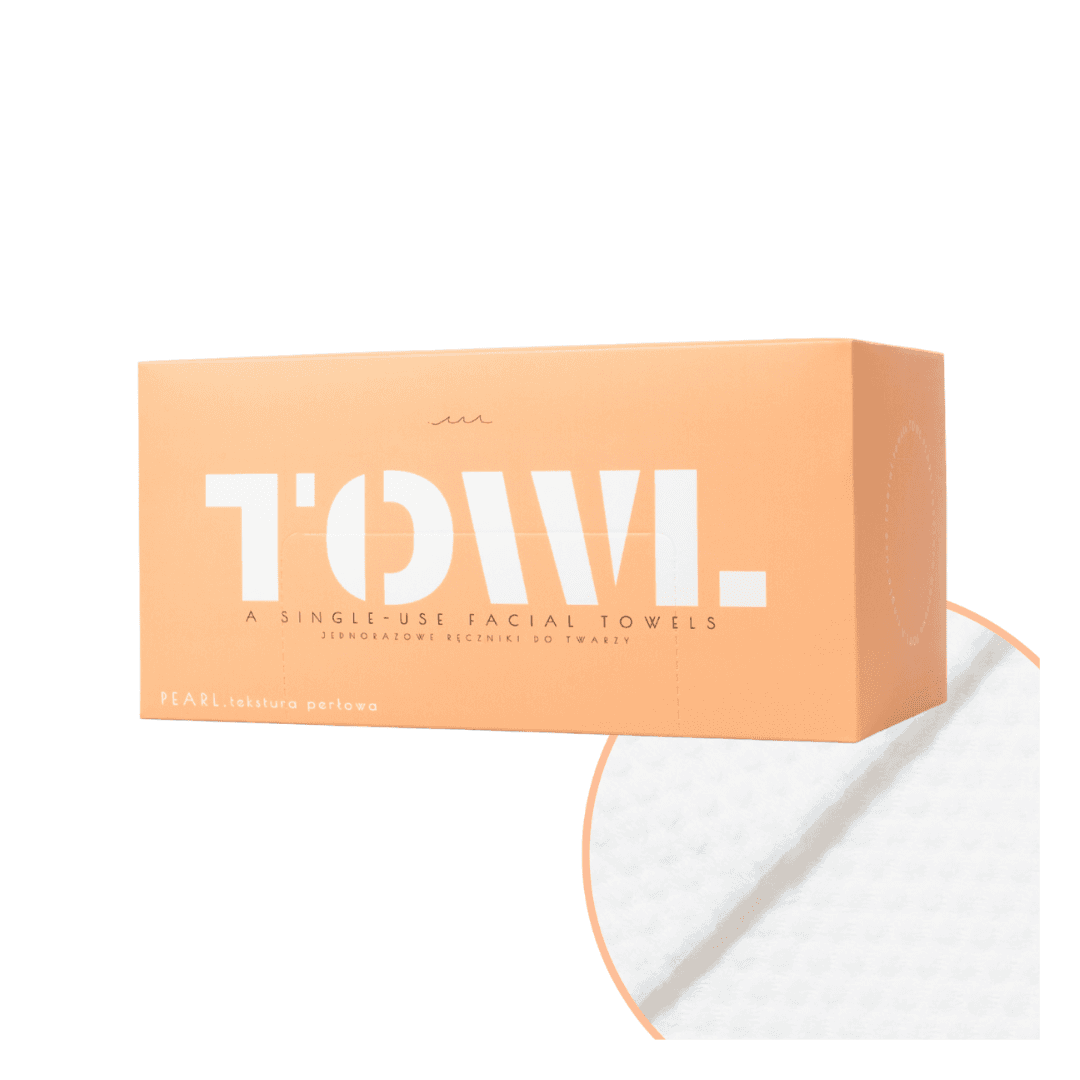 Prosoape faciale de unica folosinta Pearl, 80 bucati, Towl — reducere 10% de la 49,4 lei la 44,46 lei
