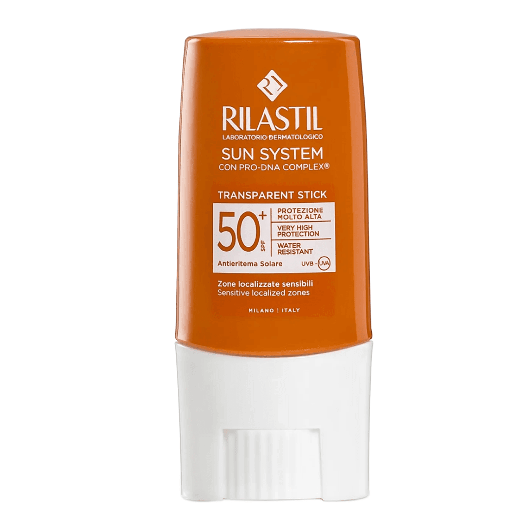 Stick transparent pentru protectia solara SUN SYSTEM, SPF50+, 8.5 ml, RILASTIL — reducere 25% de la 51 lei la 38,25 lei