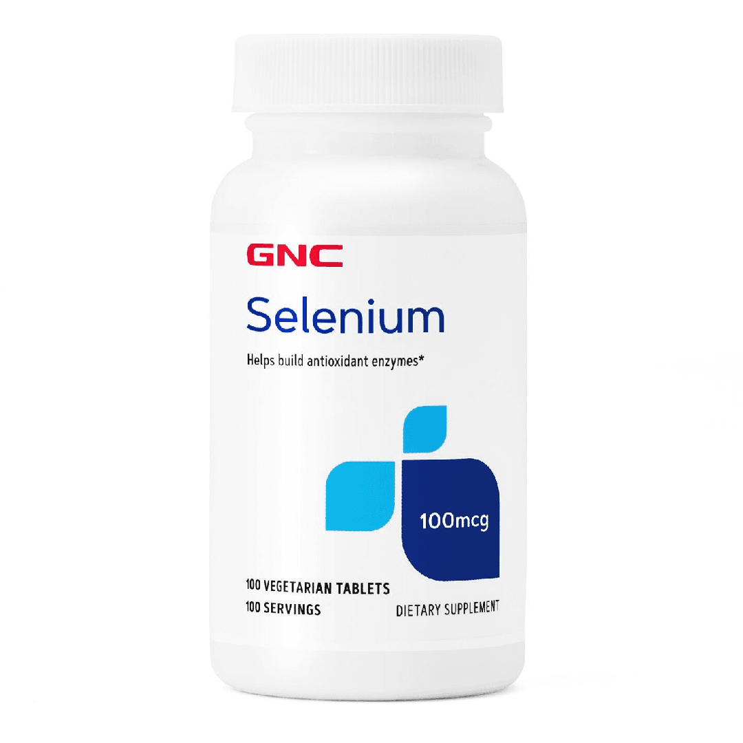 Seleniu 100 mcg, 100 tablete, GNC — reducere 10% de la 88,9 lei la 80,01 lei