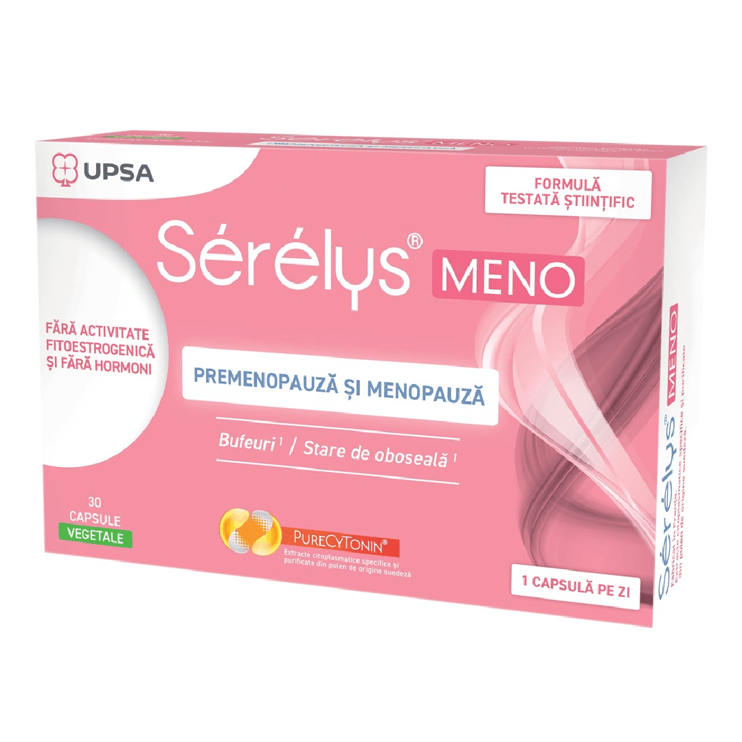 Serelys Meno, 30 capsule vegetale, Upsa — reducere 15% de la 168,4 lei la 143,14 lei