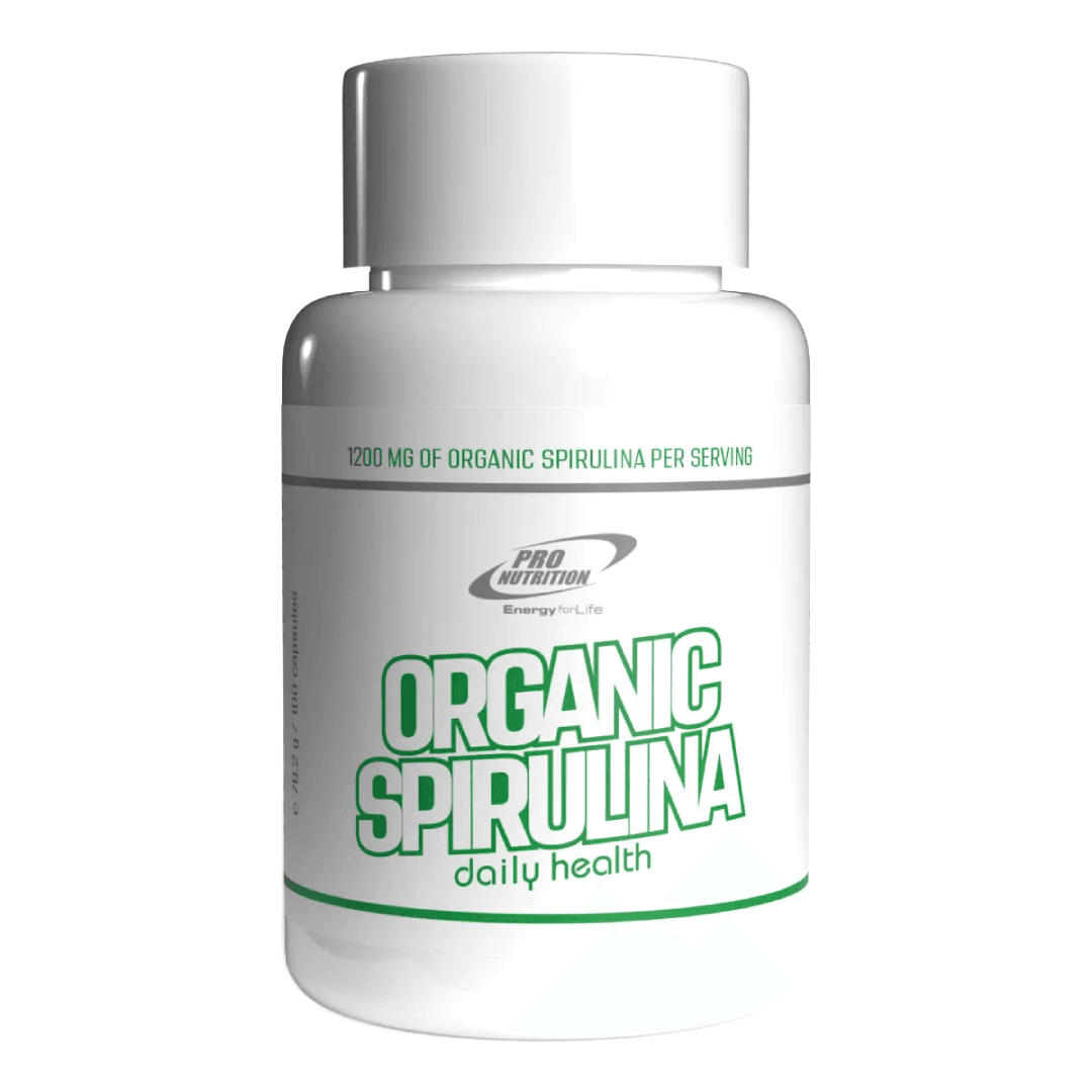 Spirulina organica Daily Health, 100 capsule, Pro Nutrition — reducere 20% de la 44,9 lei la 35,92 lei