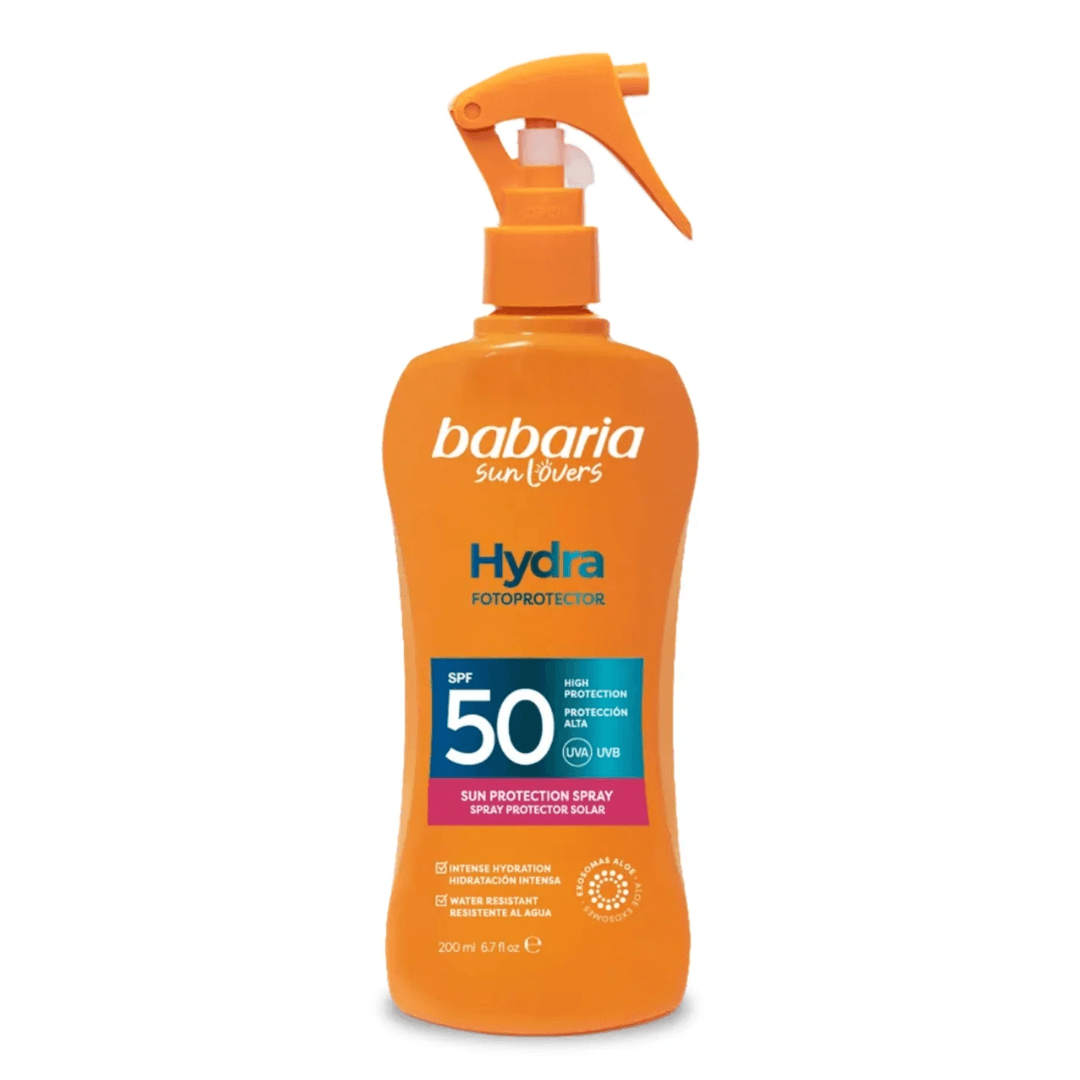 Spray cu aloe si protectie solara SPF 50+ UVA&UVB Hydra Fotoprotector, 200 ml, Babaria — reducere 20% de la 82,9 lei la 66,32 lei