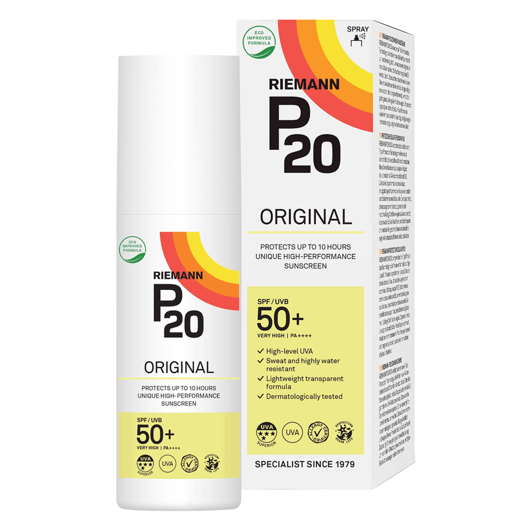 Spray transparent Sun Protection SPF50 P20, 85 ml, Riemann — reducere 25% de la 81,4 lei la 61,05 lei