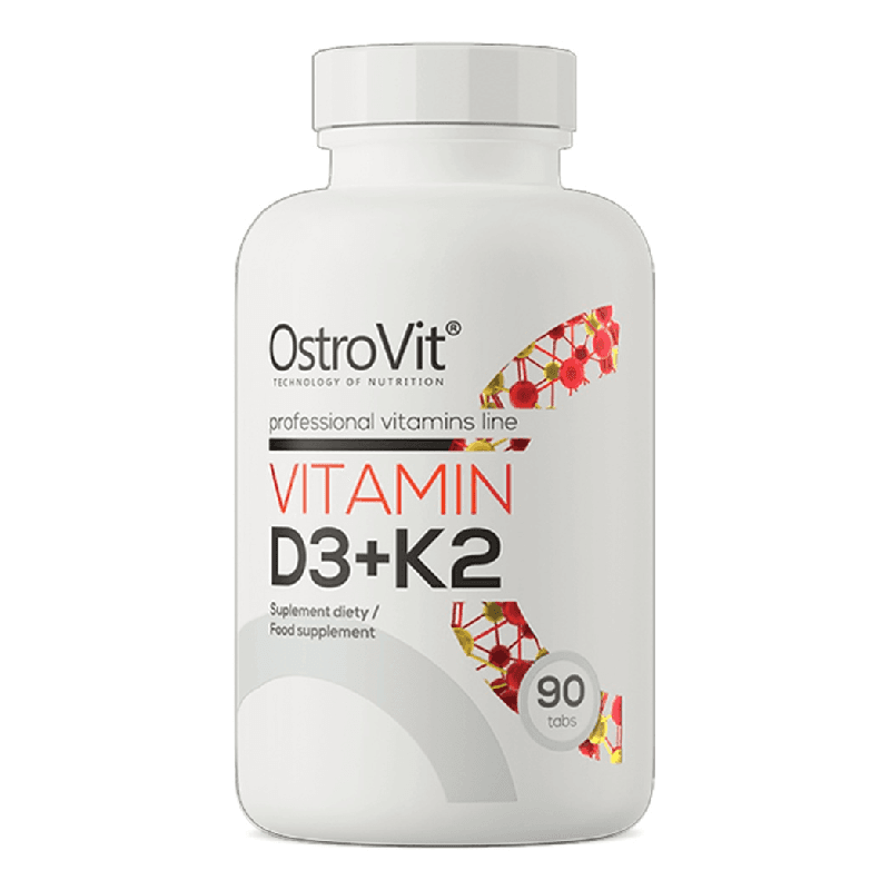 Vitamin D3 + K2, 90 tablete, OstroVit — reducere 20% de la 28,4 lei la 22,72 lei